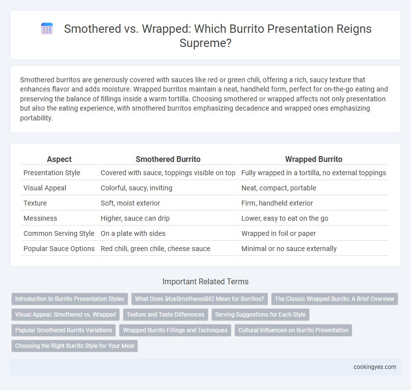 Smothered vs. Wrapped: Which Burrito Presentation Reigns Supreme?