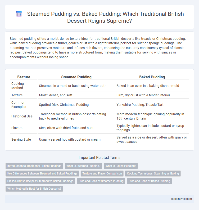 Steamed Pudding vs. Baked Pudding: Which Traditional British Dessert Reigns Supreme?