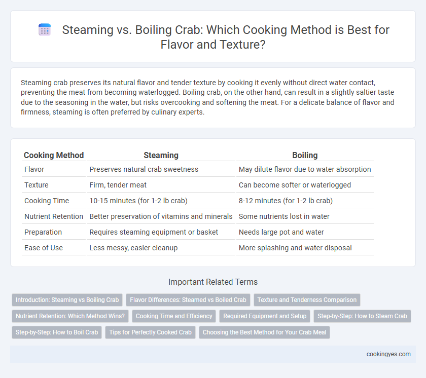 Steaming vs. Boiling Crab: Which Cooking Method is Best for Flavor and Texture?