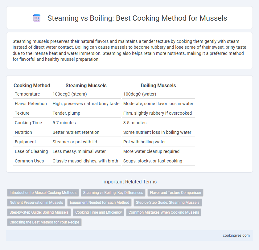 Steaming vs Boiling: Best Cooking Method for Mussels