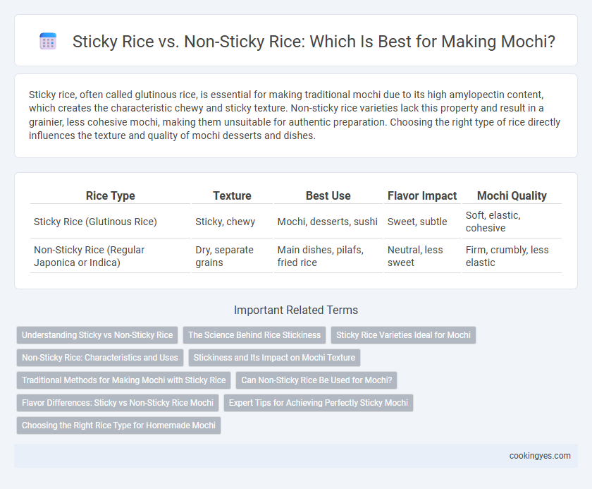 Sticky Rice vs. Non-Sticky Rice: Which Is Best for Making Mochi?