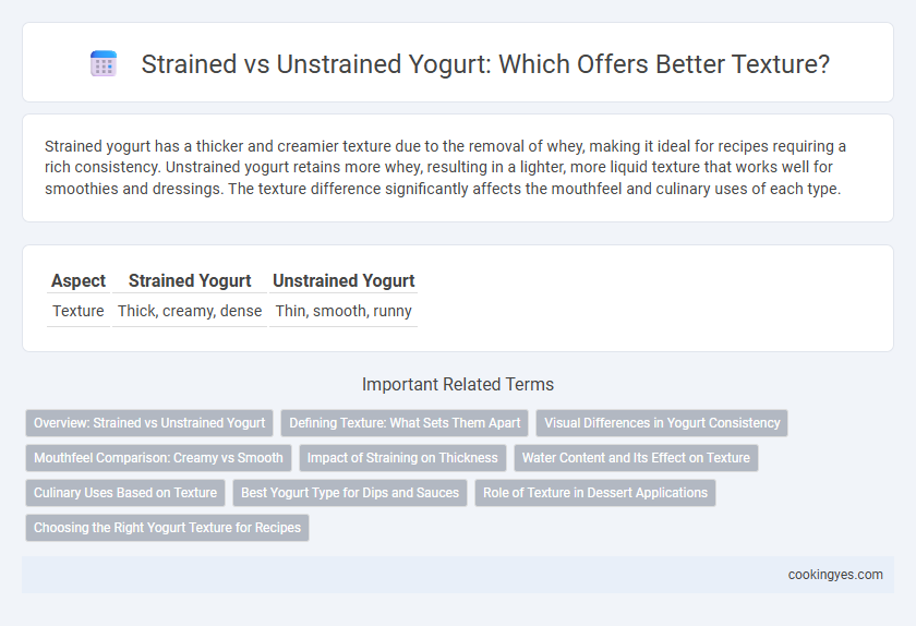 Strained vs Unstrained Yogurt: Which Offers Better Texture?