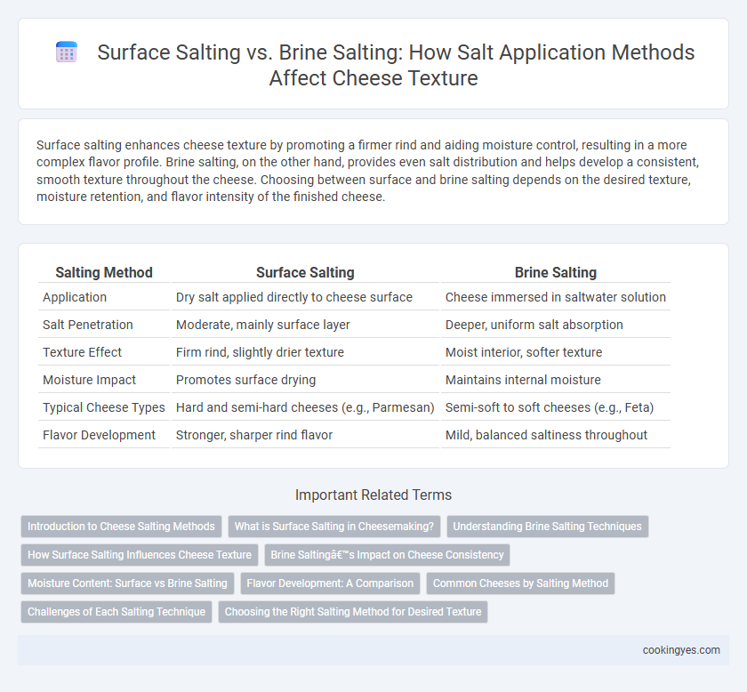 Surface Salting vs. Brine Salting: How Salt Application Methods Affect Cheese Texture