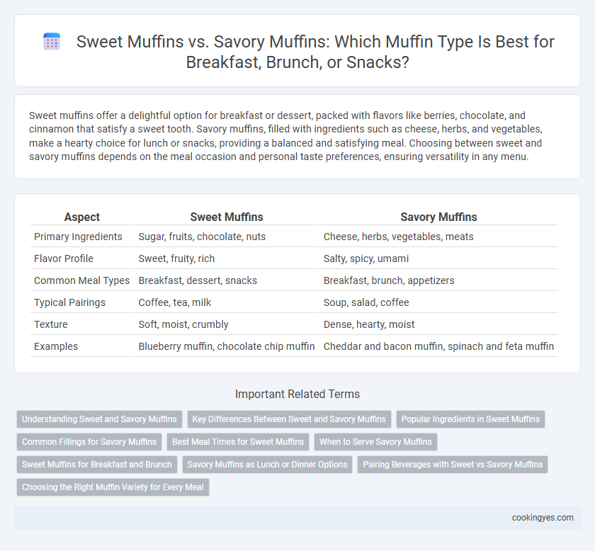 Sweet Muffins vs. Savory Muffins: Which Muffin Type Is Best for Breakfast, Brunch, or Snacks?