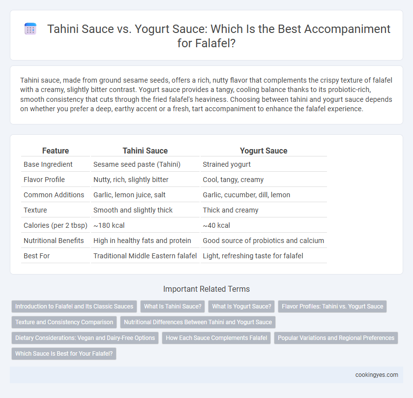 Tahini Sauce vs. Yogurt Sauce: Which Is the Best Accompaniment for Falafel?
