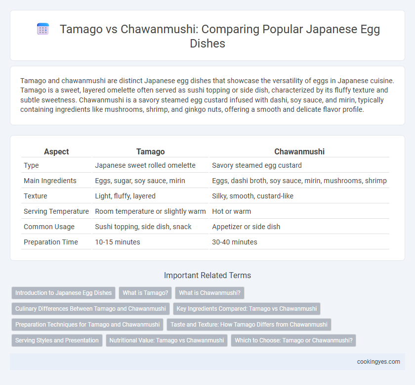 Tamago vs Chawanmushi: Comparing Popular Japanese Egg Dishes