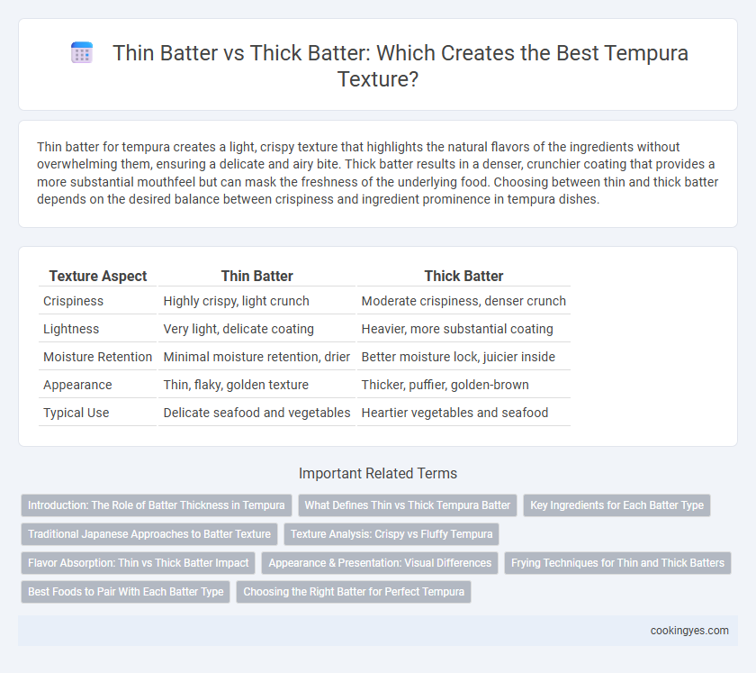 Thin Batter vs Thick Batter: Which Creates the Best Tempura Texture?