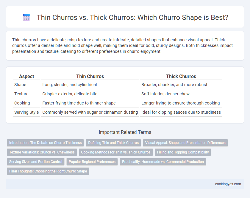 Thin Churros vs. Thick Churros: Which Churro Shape is Best?