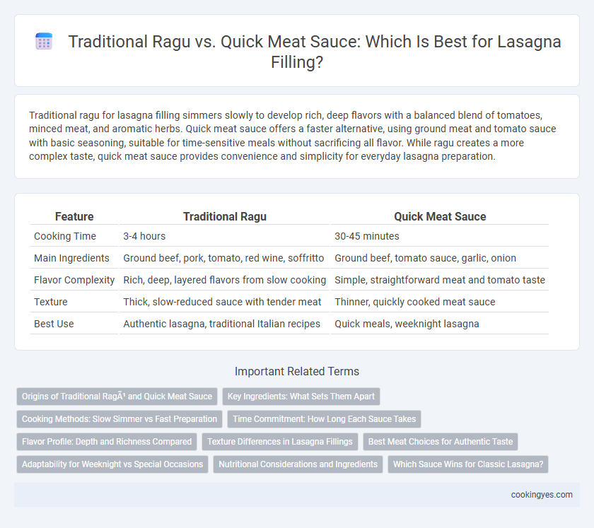 Traditional Ragu vs. Quick Meat Sauce: Which Is Best for Lasagna Filling?