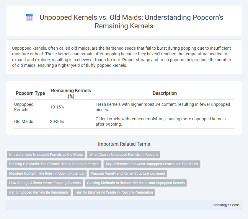 Unpopped Kernels vs. Old Maids: Understanding Popcorn's Remaining Kernels