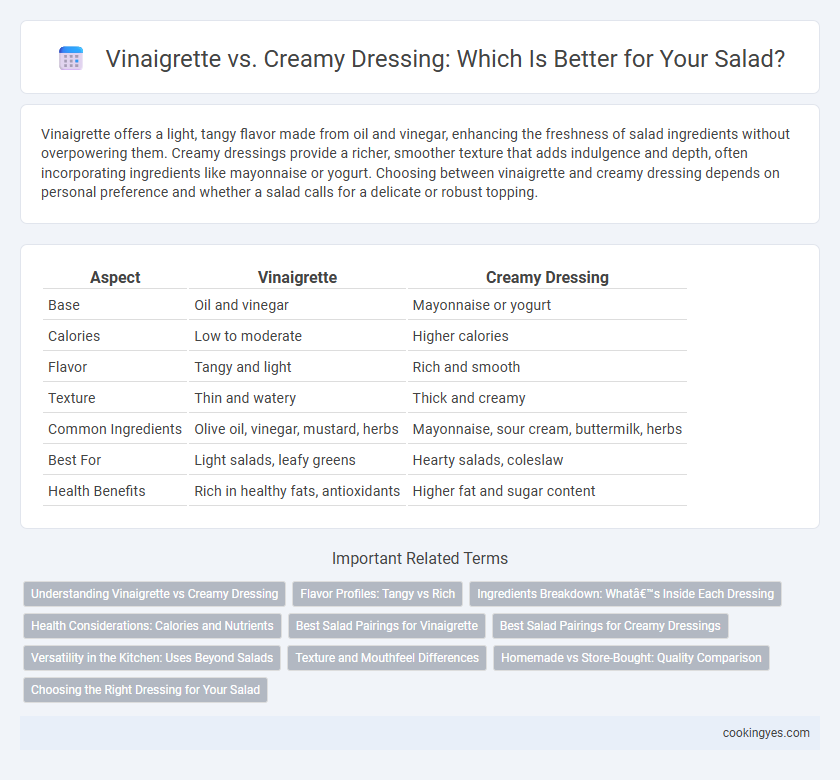 Vinaigrette vs. Creamy Dressing: Which Is Better for Your Salad?