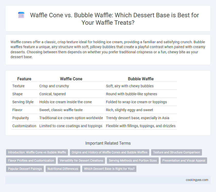 Waffle Cone vs. Bubble Waffle: Which Dessert Base is Best for Your Waffle Treats?