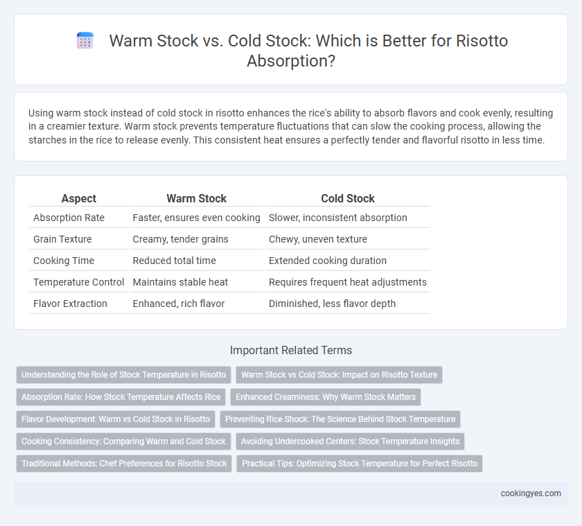 Warm Stock vs. Cold Stock: Which is Better for Risotto Absorption?