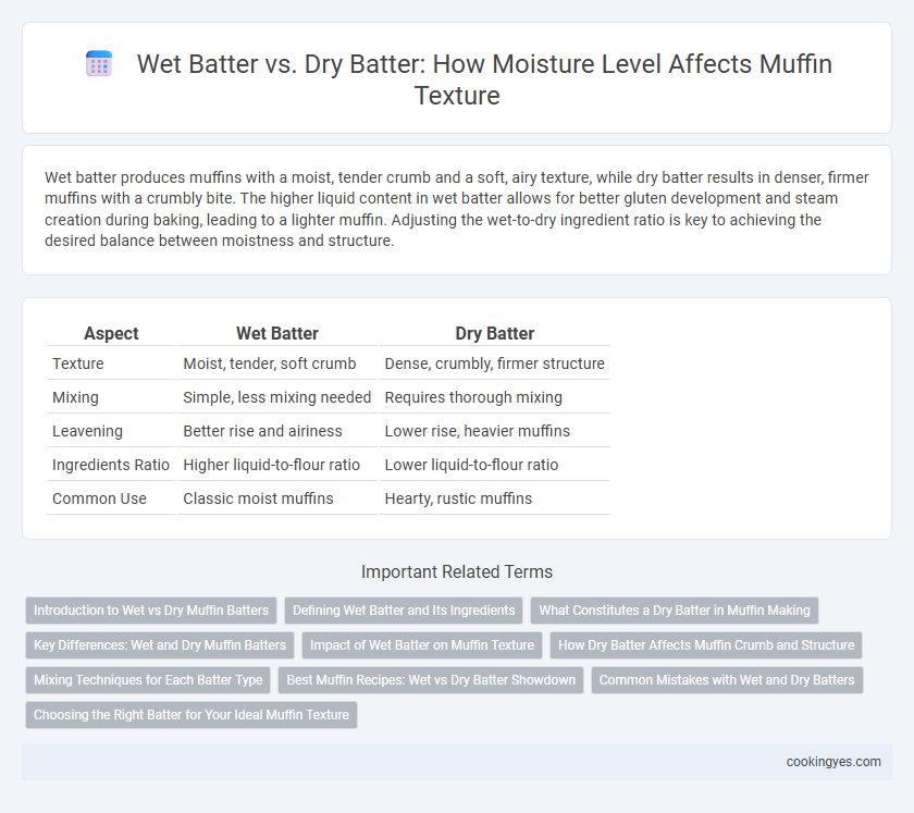 Wet Batter vs. Dry Batter: How Moisture Level Affects Muffin Texture