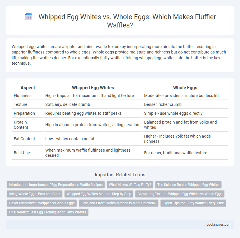 Whipped Egg Whites vs. Whole Eggs: Which Makes Fluffier Waffles?