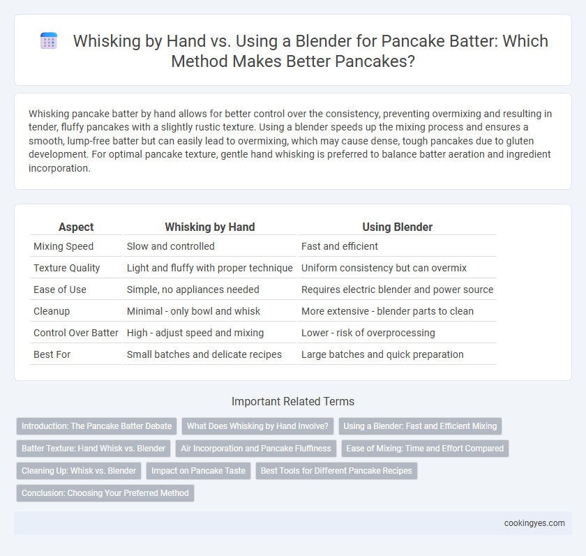 Whisking by Hand vs. Using a Blender for Pancake Batter: Which Method Makes Better Pancakes?
