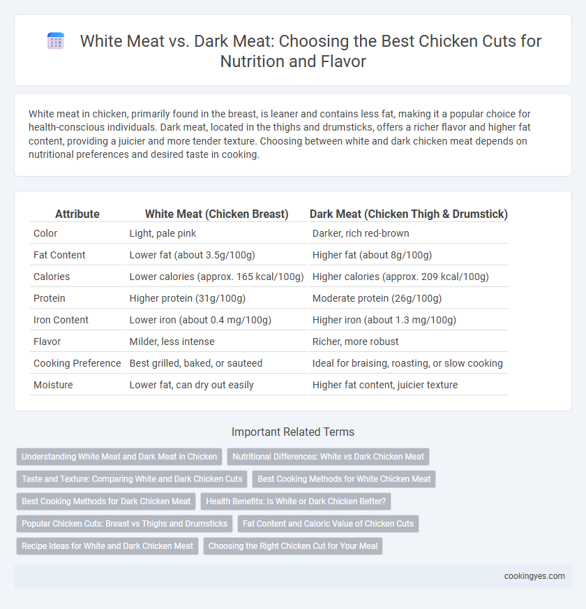 White Meat vs. Dark Meat: Choosing the Best Chicken Cuts for Nutrition and Flavor