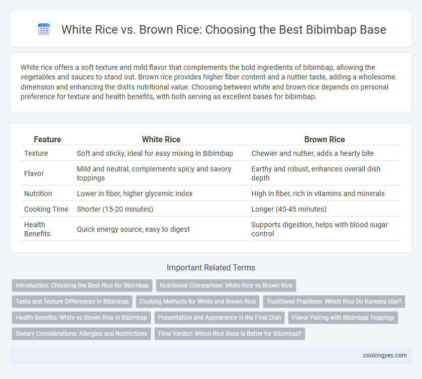 White Rice vs. Brown Rice: Choosing the Best Bibimbap Base