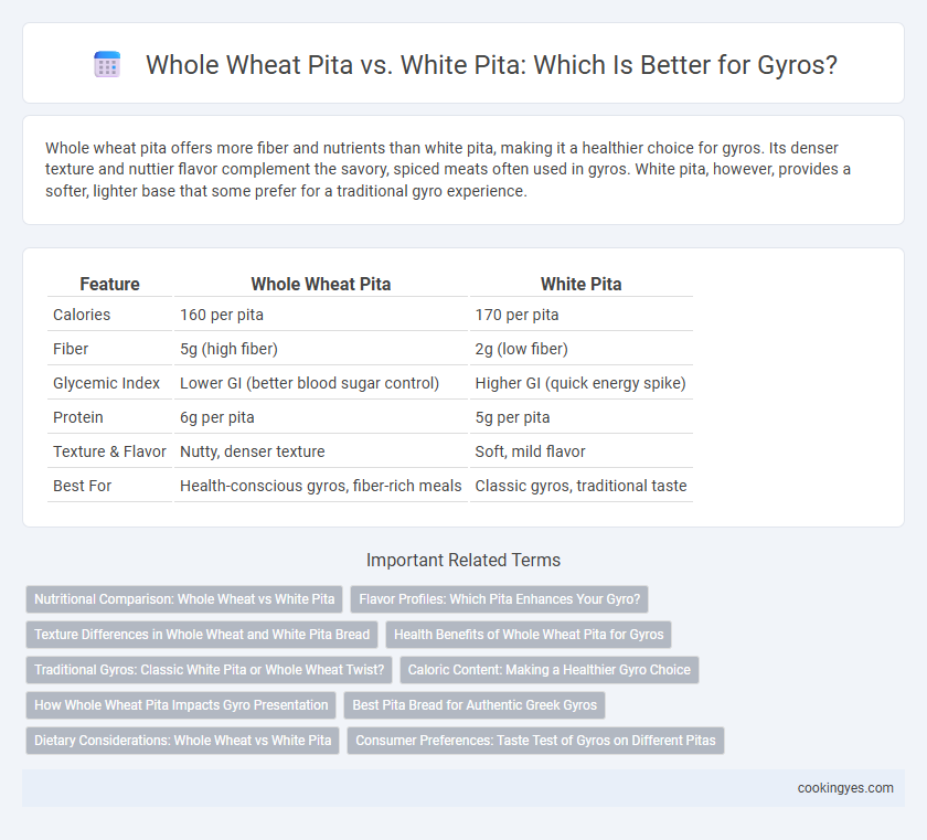 Whole Wheat Pita vs. White Pita: Which Is Better for Gyros?