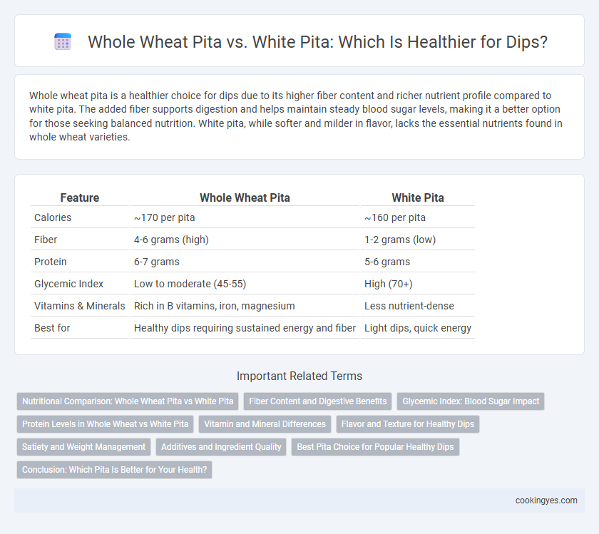 Whole Wheat Pita vs. White Pita: Which Is Healthier for Dips?