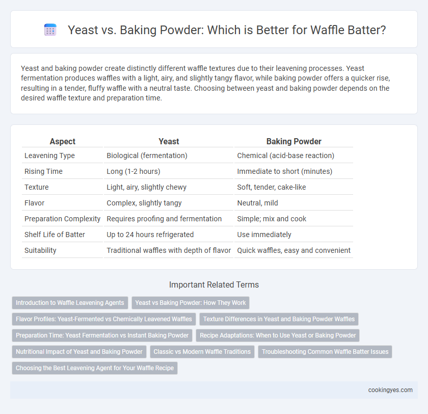 Yeast vs. Baking Powder: Which is Better for Waffle Batter?