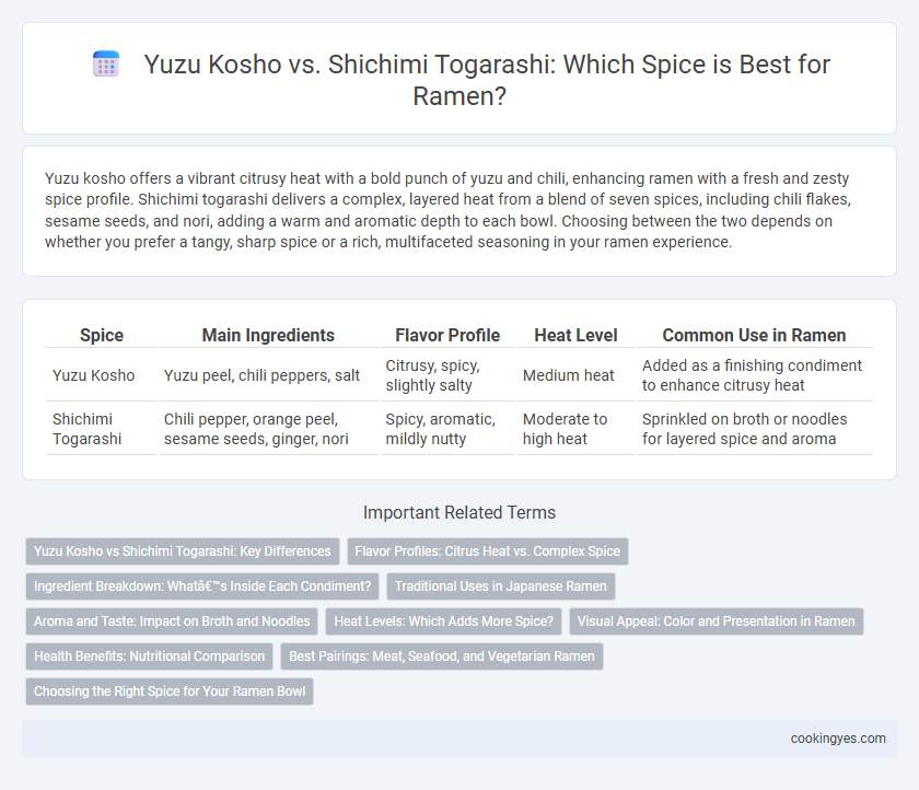 Yuzu Kosho vs. Shichimi Togarashi: Which Spice is Best for Ramen?