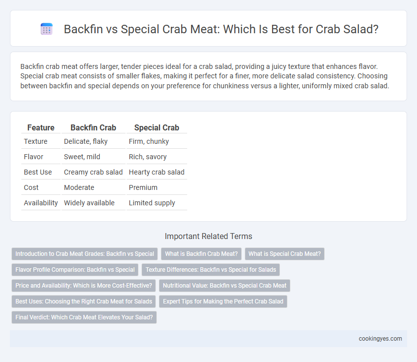 Backfin vs Special Crab Meat: Which Is Best for Crab Salad?