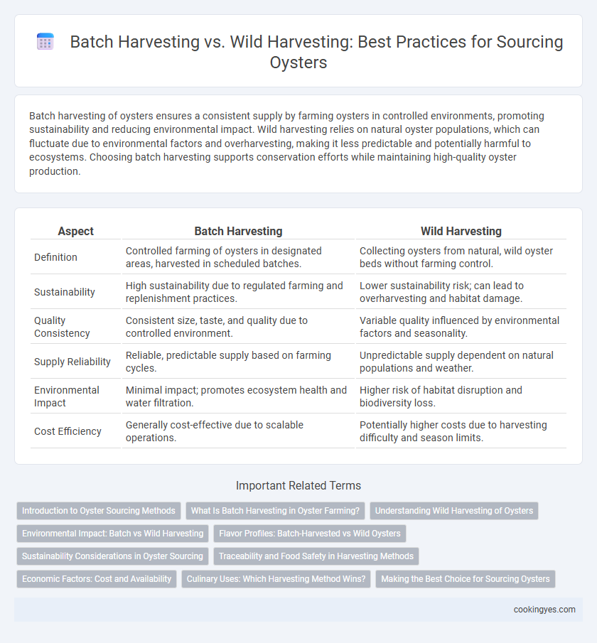 Batch Harvesting vs. Wild Harvesting: Best Practices for Sourcing Oysters