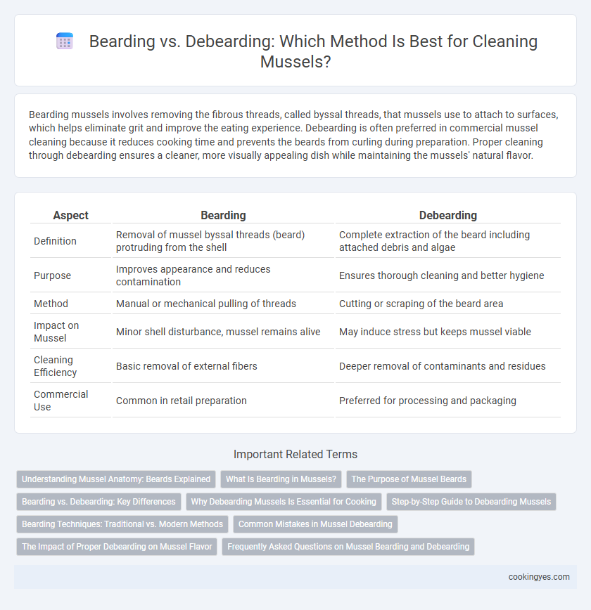 Bearding vs. Debearding: Which Method Is Best for Cleaning Mussels?