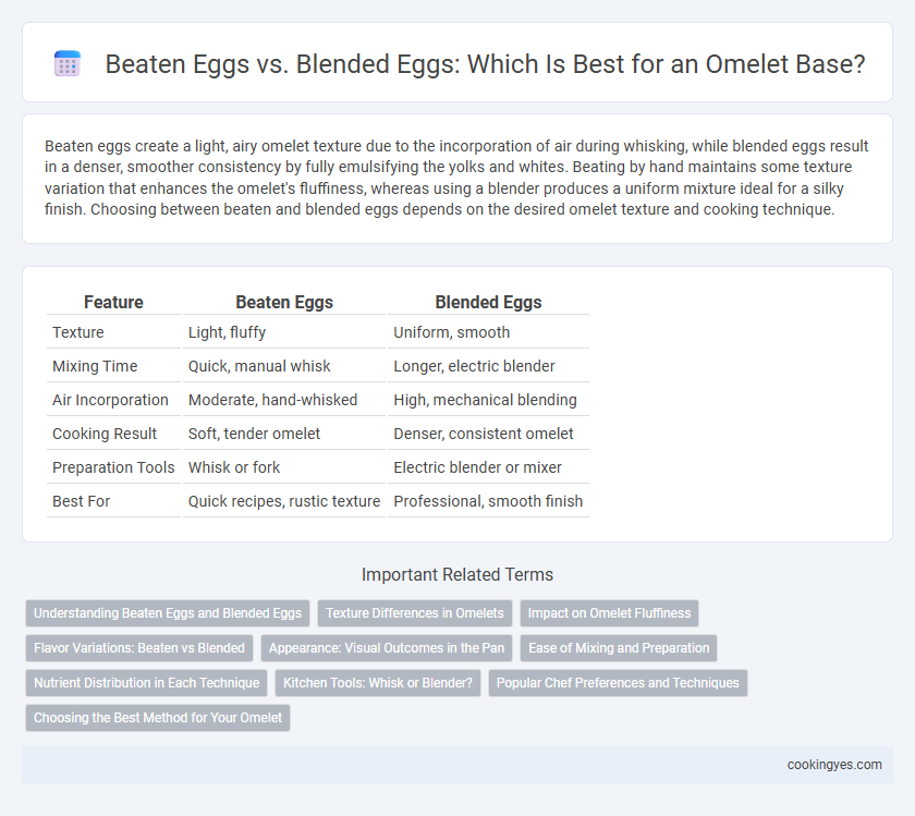 Beaten Eggs vs. Blended Eggs: Which Is Best for an Omelet Base?