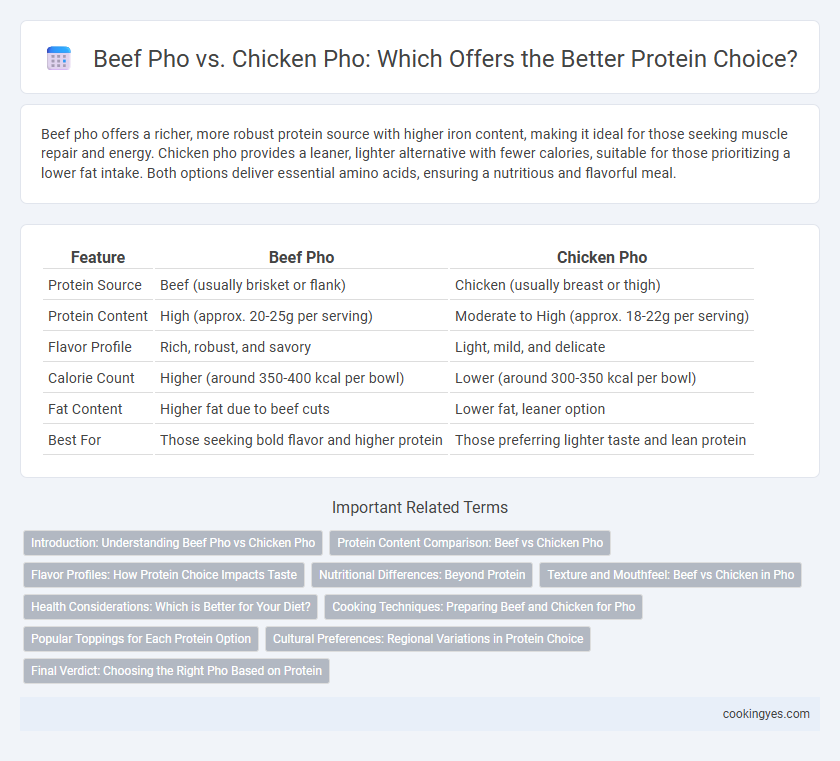 Beef Pho vs. Chicken Pho: Which Offers the Better Protein Choice?