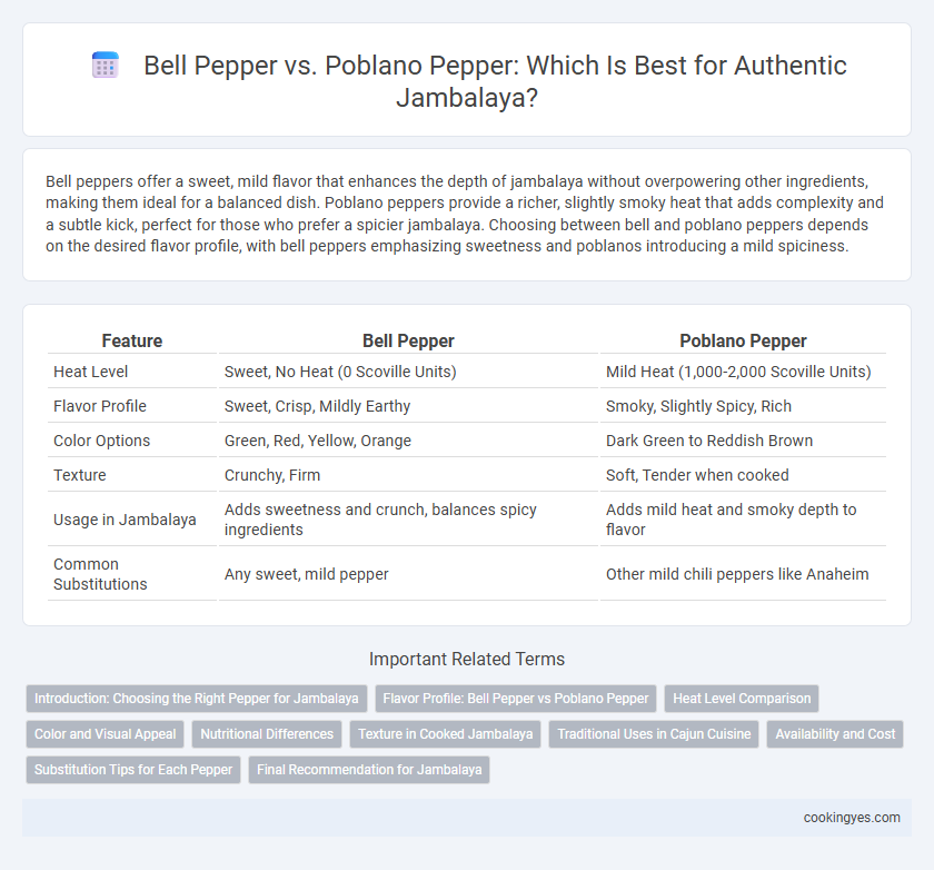 Bell Pepper vs. Poblano Pepper: Which Is Best for Authentic Jambalaya?