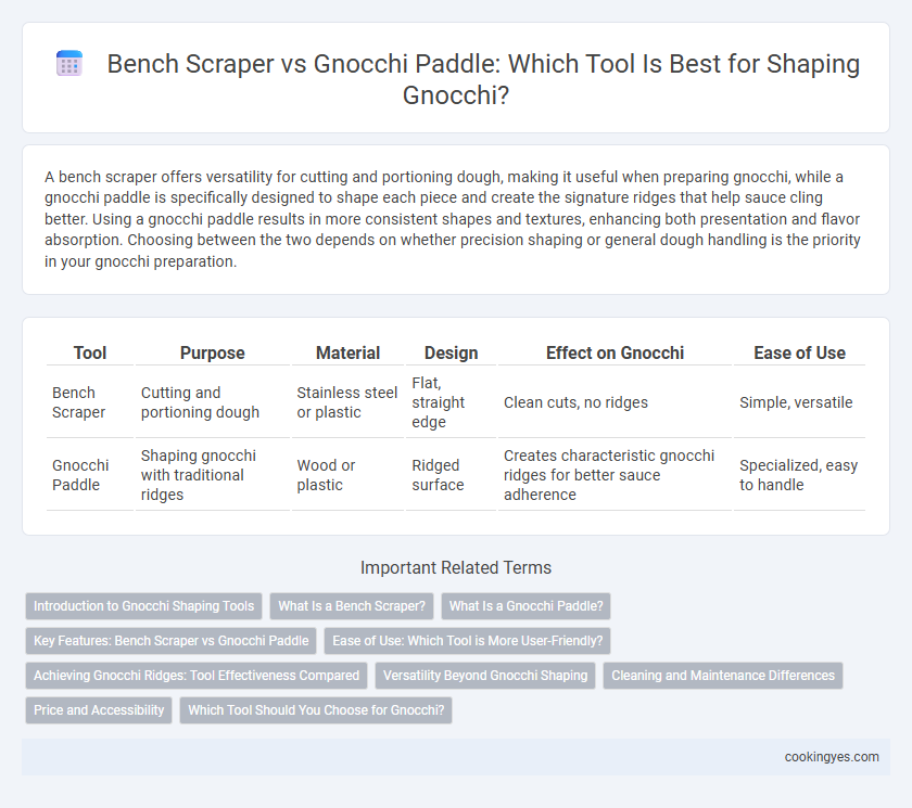 Bench Scraper vs Gnocchi Paddle: Which Tool Is Best for Shaping Gnocchi?
