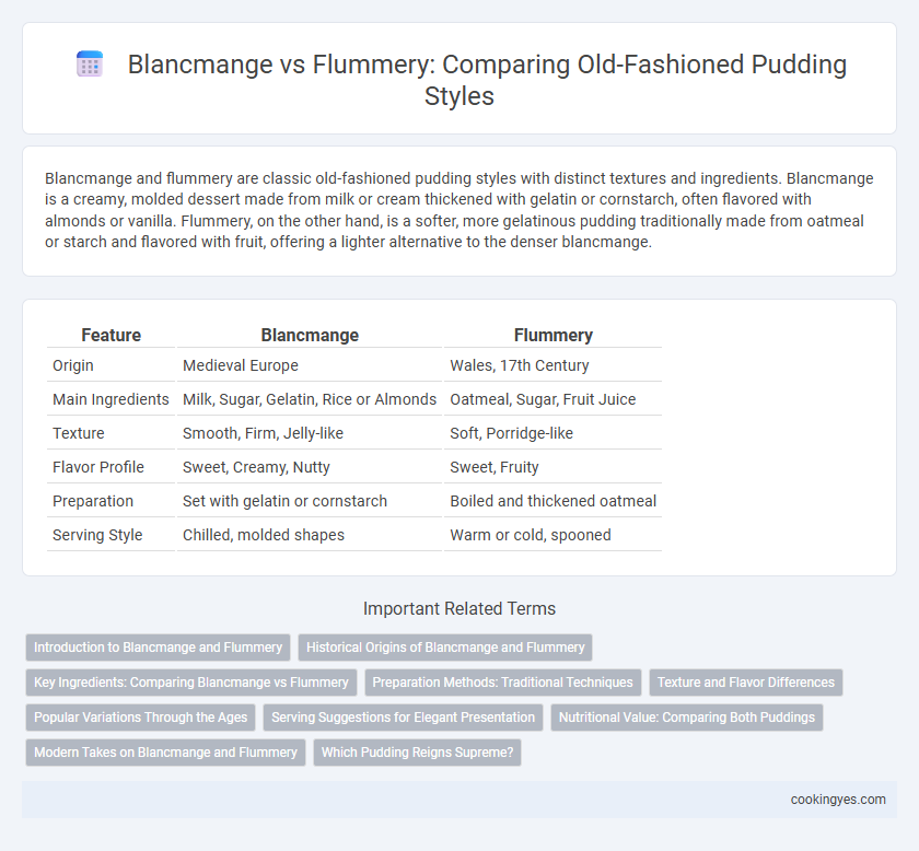 Blancmange vs Flummery: Comparing Old-Fashioned Pudding Styles