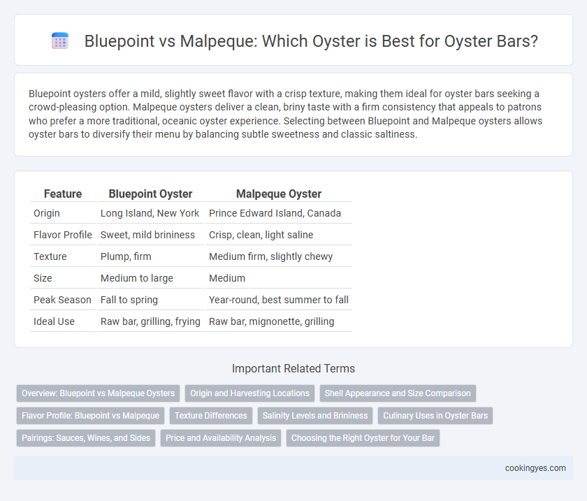 Bluepoint vs Malpeque: Which Oyster is Best for Oyster Bars?