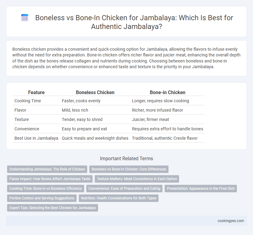 Boneless vs Bone-In Chicken for Jambalaya: Which Is Best for Authentic Jambalaya?