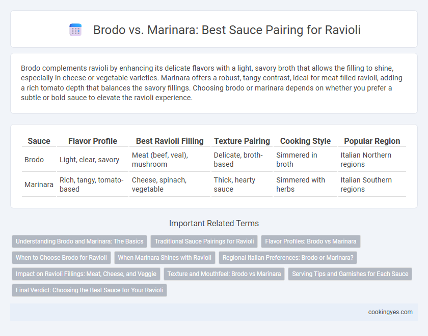 Brodo vs. Marinara: Best Sauce Pairing for Ravioli