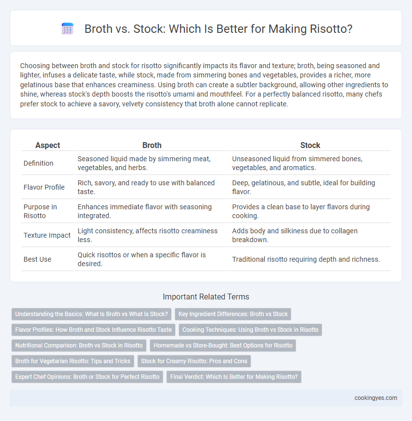 Broth vs. Stock: Which Is Better for Making Risotto?