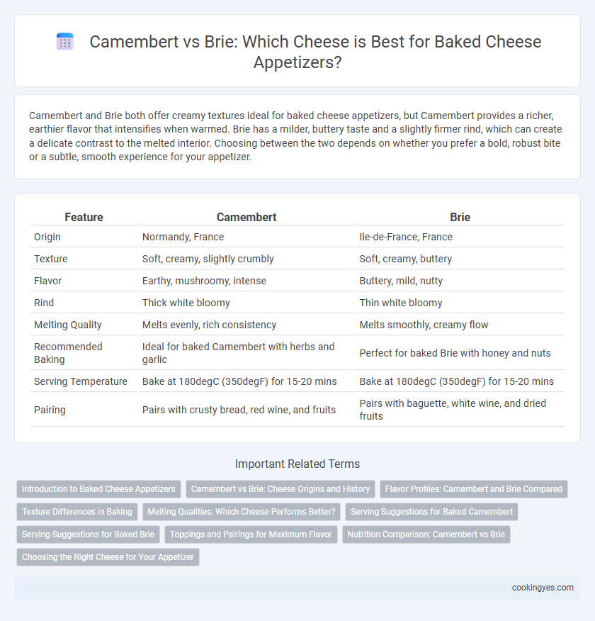 Camembert vs Brie: Which Cheese is Best for Baked Cheese Appetizers?