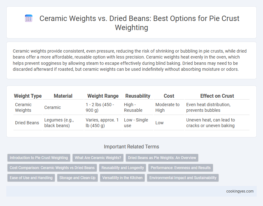 Ceramic Weights vs. Dried Beans: Best Options for Pie Crust Weighting
