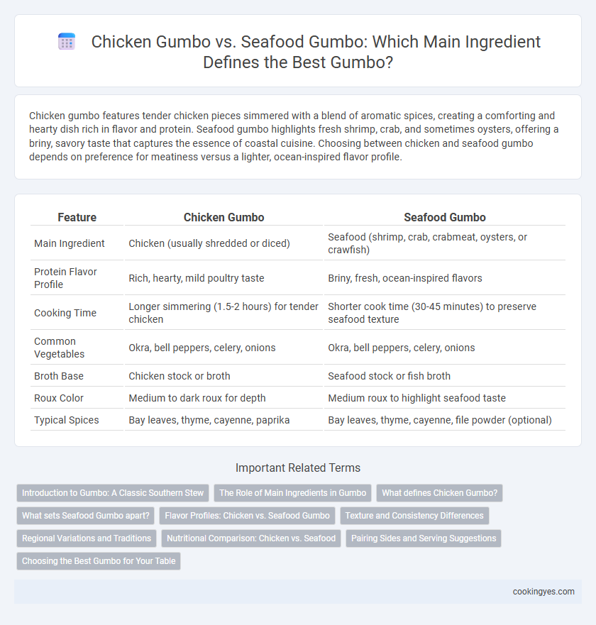 Chicken Gumbo vs. Seafood Gumbo: Which Main Ingredient Defines the Best Gumbo?