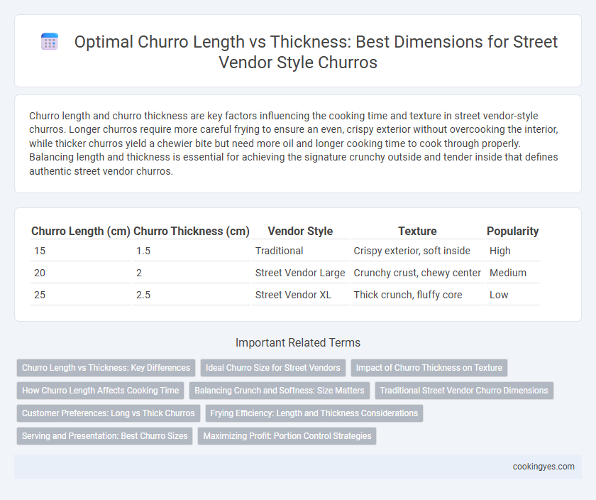 Optimal Churro Length vs Thickness: Best Dimensions for Street Vendor Style Churros
