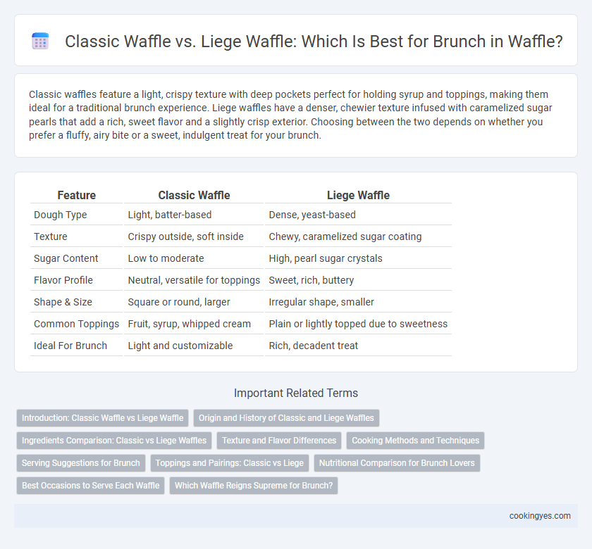Classic Waffle vs. Liege Waffle: Which Is Best for Brunch in Waffle?
