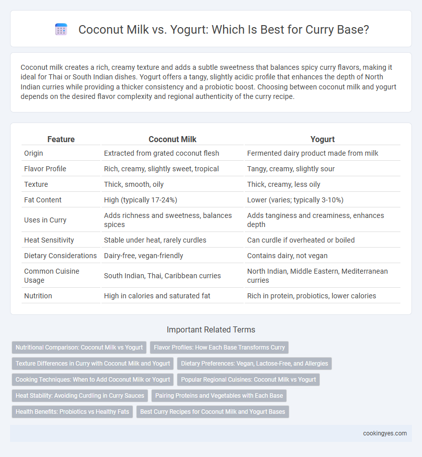 Coconut Milk vs. Yogurt: Which Is Best for Curry Base?