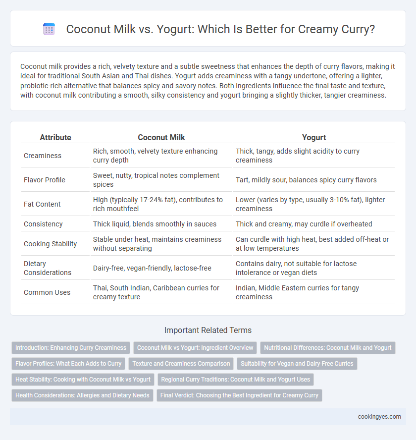 Coconut Milk vs. Yogurt: Which Is Better for Creamy Curry?