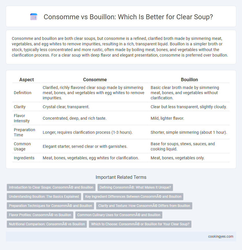 Consomme vs Bouillon: Which Is Better for Clear Soup?