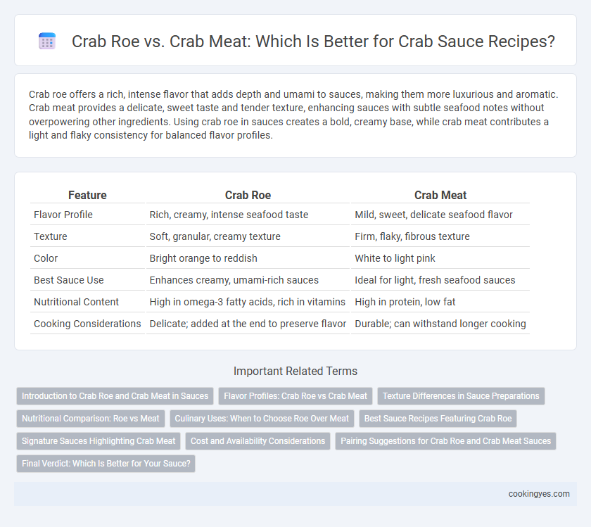 Crab Roe vs. Crab Meat: Which Is Better for Crab Sauce Recipes?