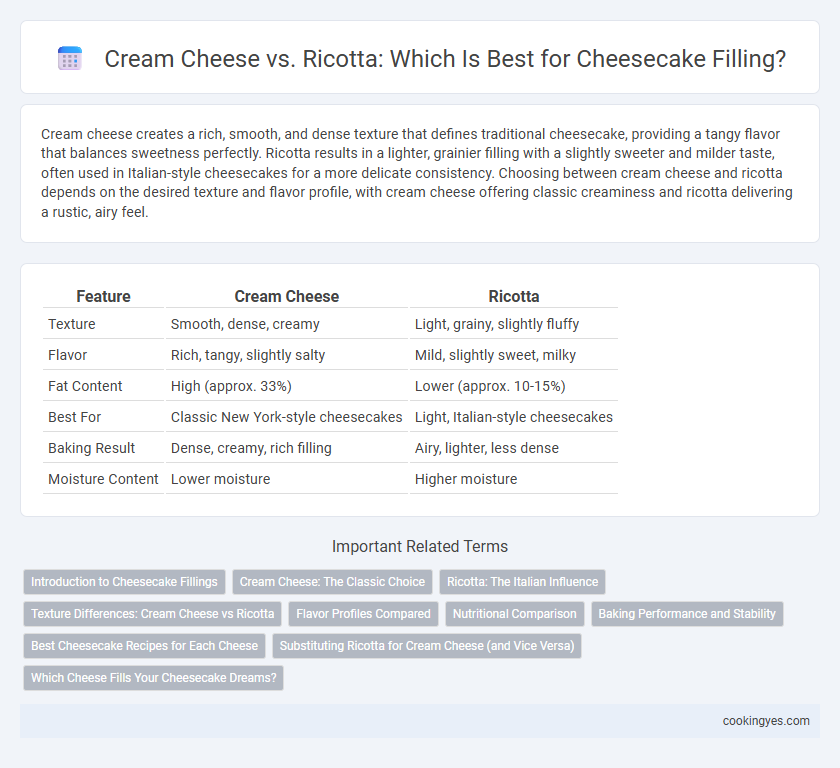 Cream Cheese vs. Ricotta: Which Is Best for Cheesecake Filling?
