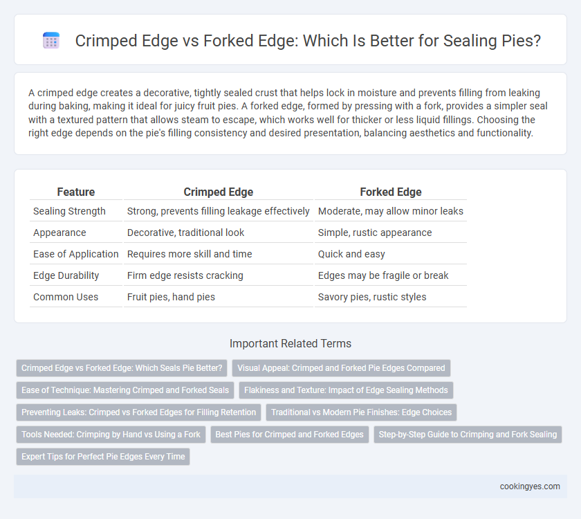 Crimped Edge vs Forked Edge: Which Is Better for Sealing Pies?