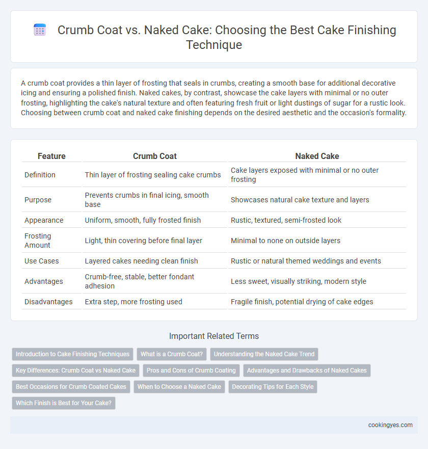 Crumb Coat vs. Naked Cake: Choosing the Best Cake Finishing Technique